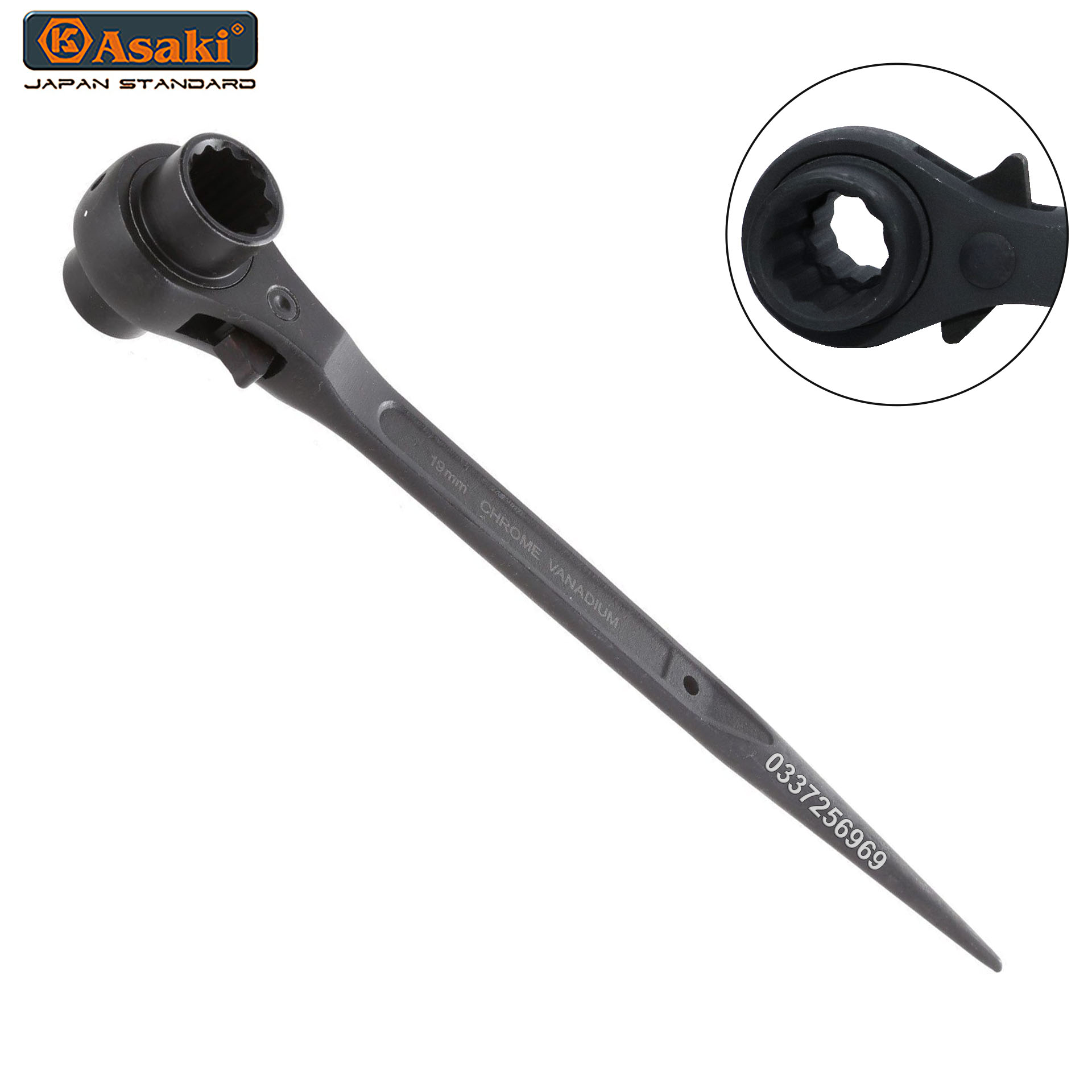 Asaki Cờ lê đuôi chuột 19-21 Asaki AK-6455 