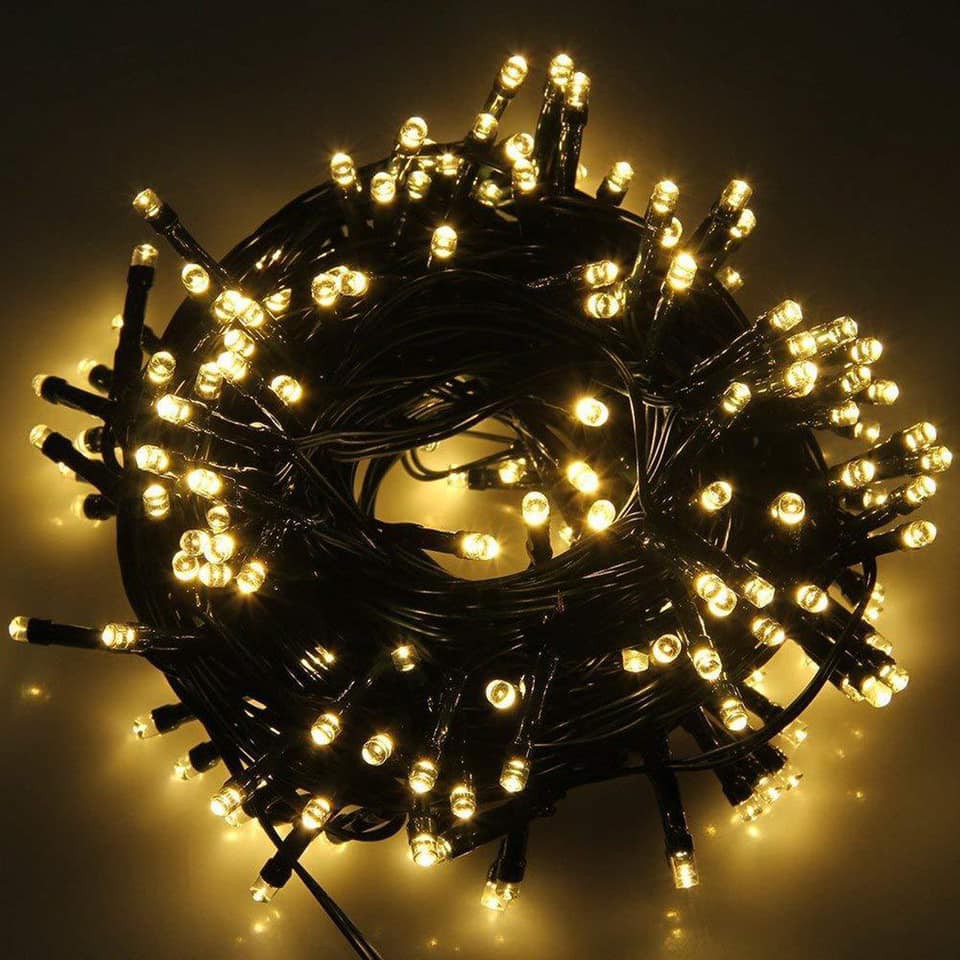 Dây đèn led kim cương cuốn cây, trang trí nhà cửa sân vườn