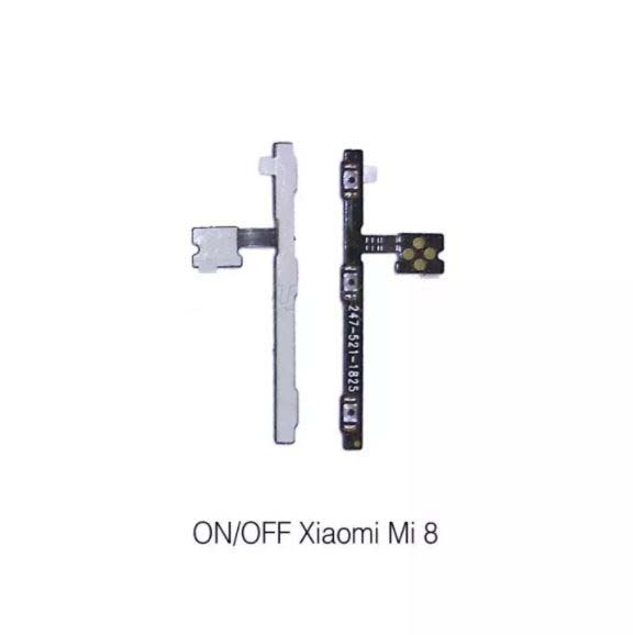 Dây cáp nguồn + âm lượng xiaomi mi 8 zin