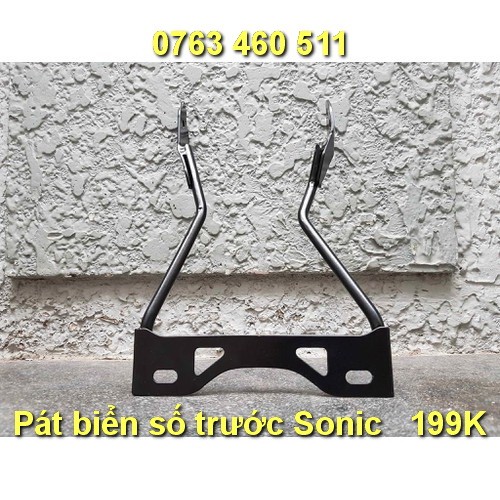 Pát biển số trước Sonic