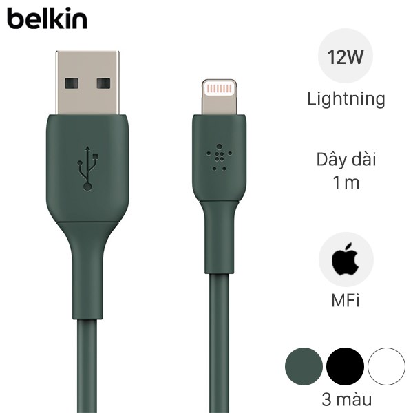 Cáp Lightning MFI 1m Belkin CAA001 ( Like New )
