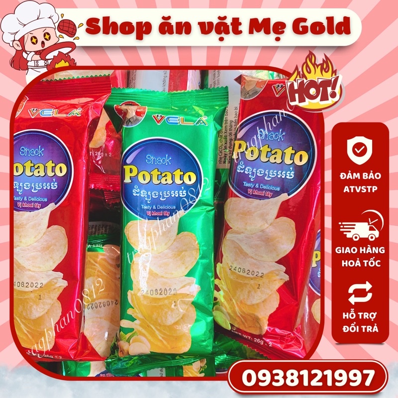 Snack potato vị khoai tây Vela