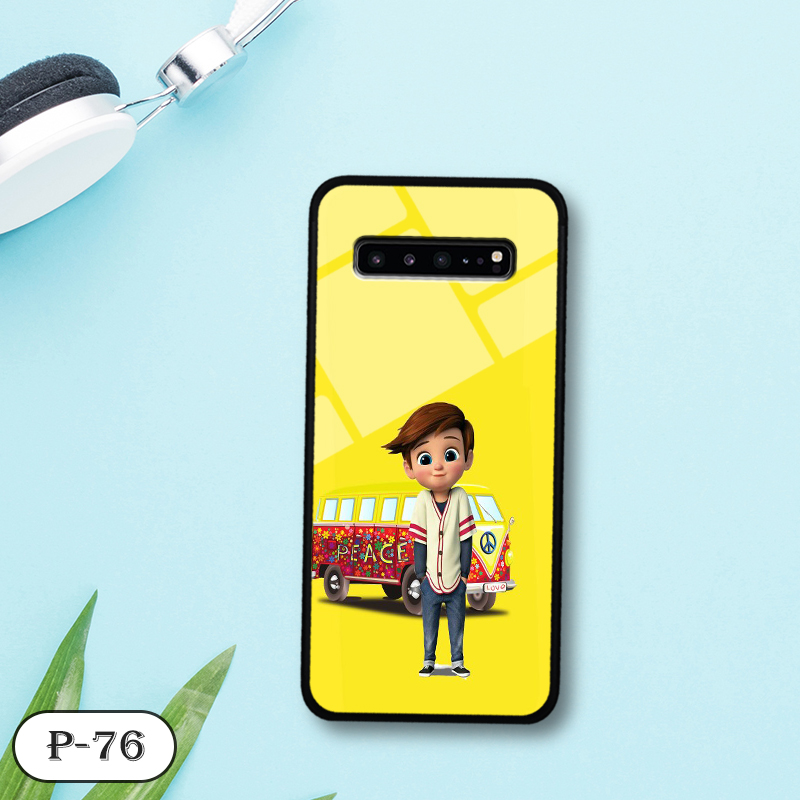 Ốp lưng kính 3D cute Samsung S10 5G