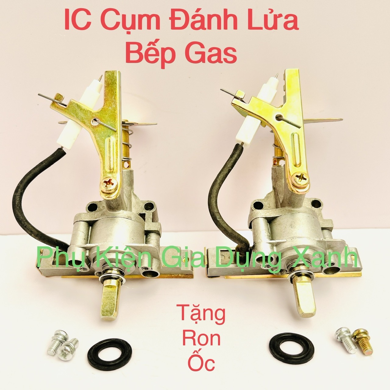 Đánh lửa bếp gas Magneto ,IC đánh mồi lửa bếp gas đơn, đôi +Kèm ốc, Ron- Hàng Chính Hãng