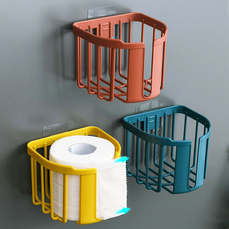 Giá để cuộn giấy vệ sinh dạng treo tường đa năng tiện dụng, hộp đựng giấy vệ sinh, đựng giấy đa năng