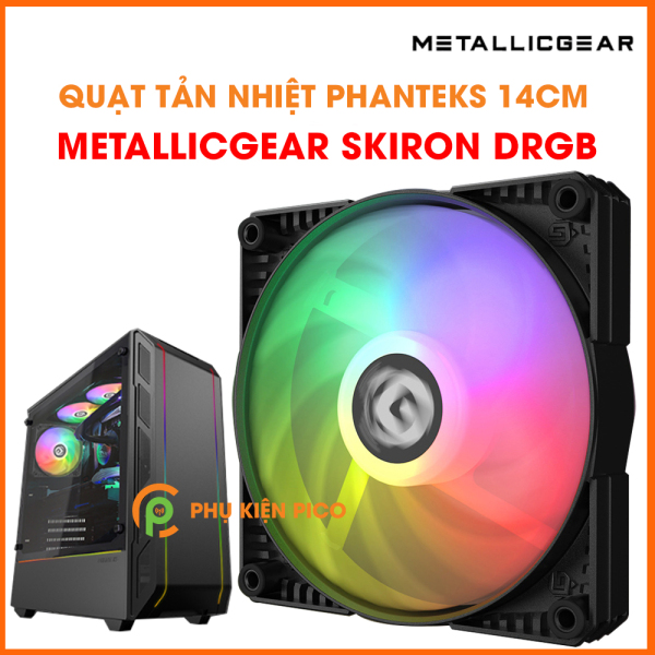 Quạt tản nhiệt PHANTEKS Metallic Gear Skiron DRGB 140mm - Quạt fan case 14cm DRGB