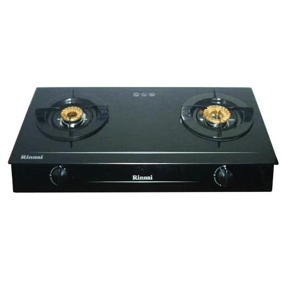 Bếp gas đôi Rinnai RV-7Double Glass(L) (Đen)