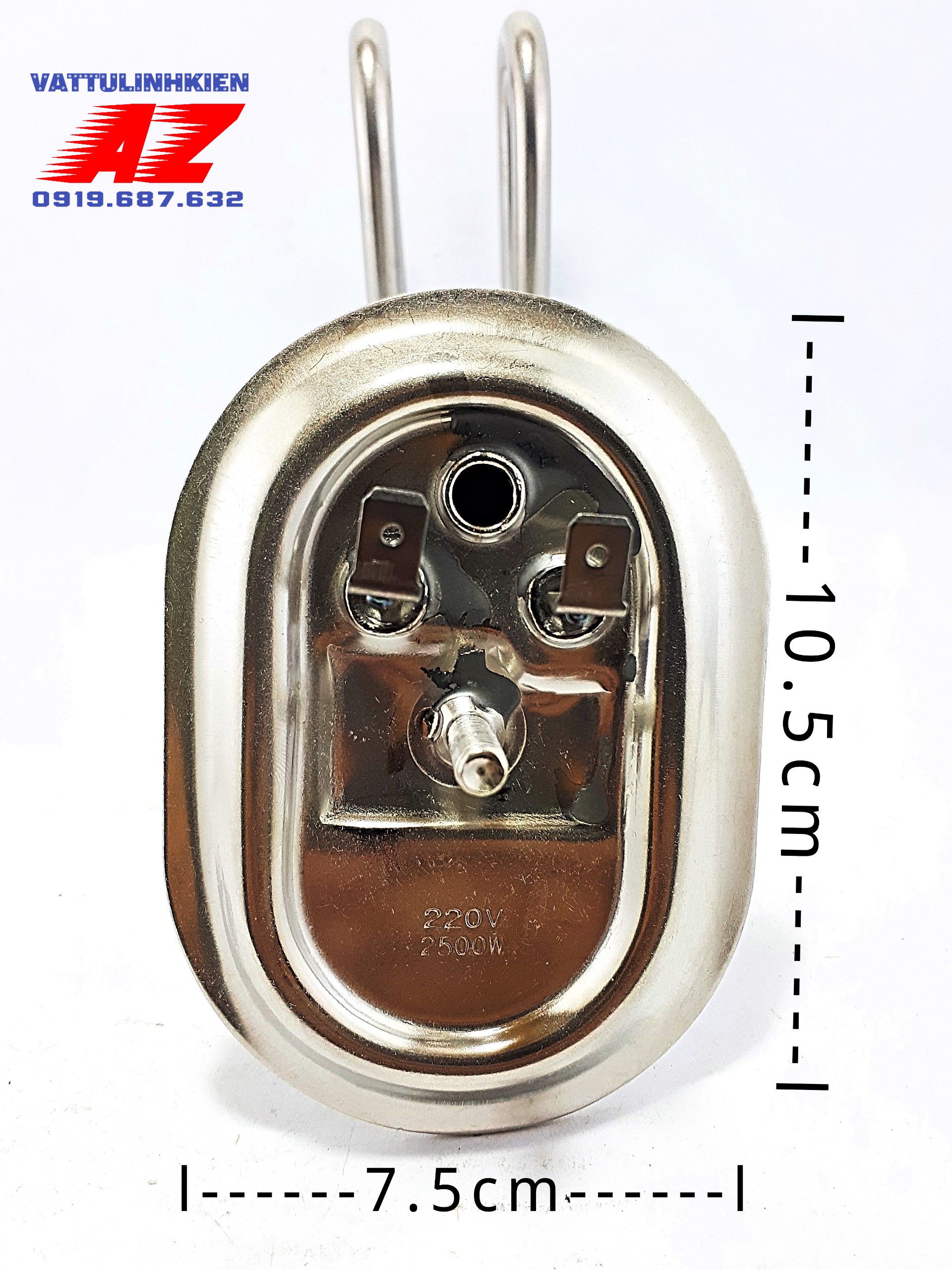 Ruột đốt Bình nóng lạnh ARISTON bát bè (7.5cmx10.5cm) x (18cm +13cm