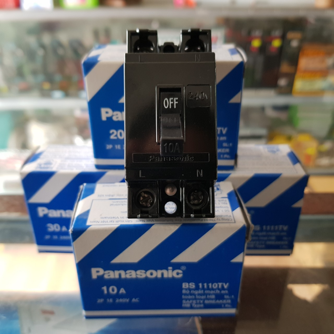 [ PANASONIC ] CB CÓC 10A, 15A, 20A, 30A, 40A ( CB đen ..)