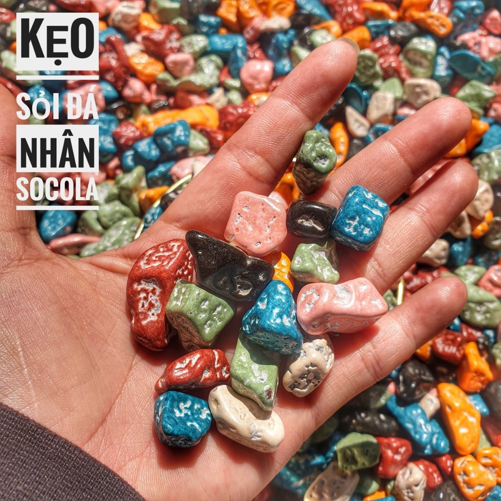 500g kẹo sỏi socola - bánh kẹo - đồ ăn vặt