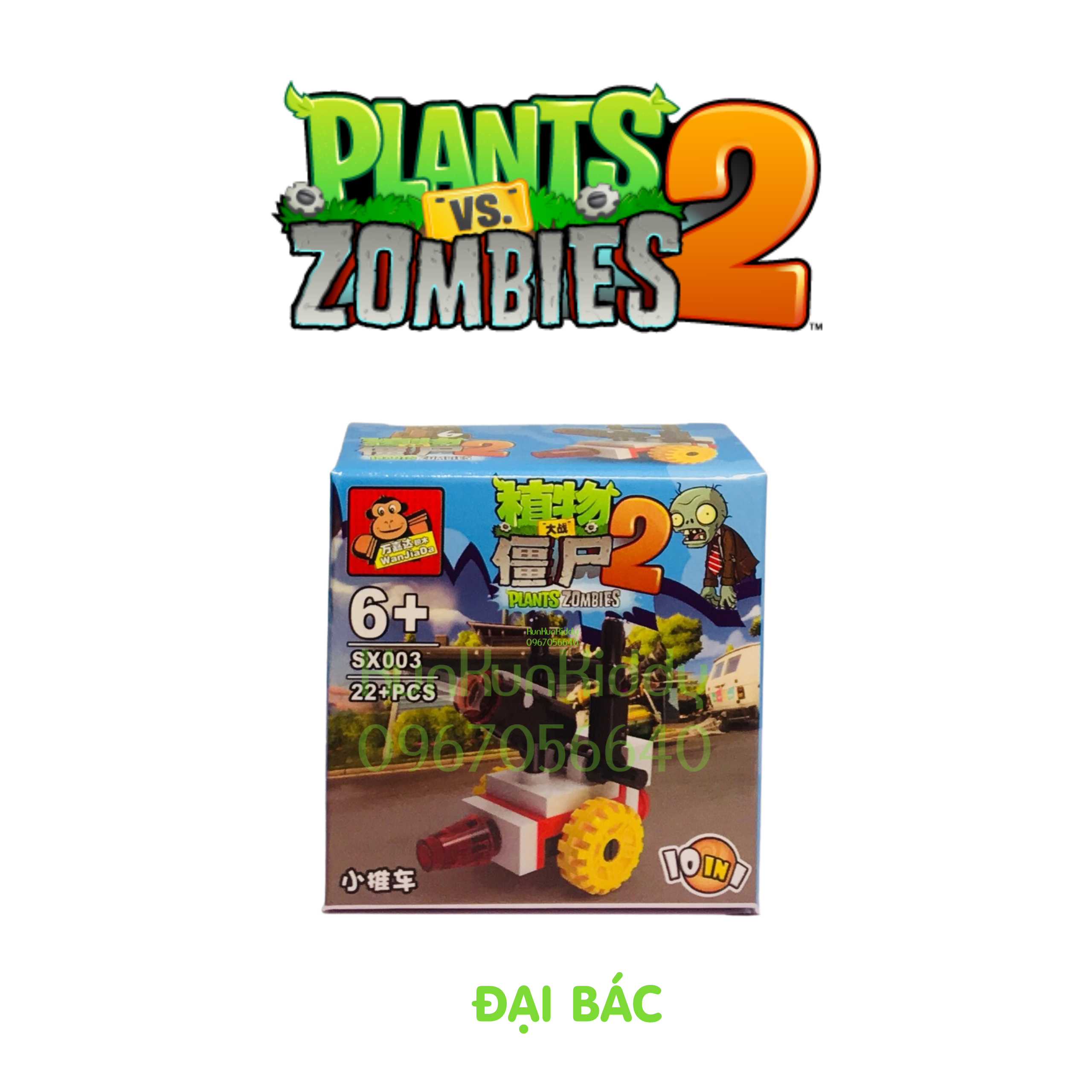 Đồ chơi lắp ghép mô hình PLANT vs ZOMBIE 2