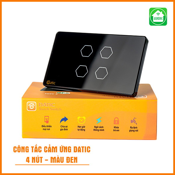 Công Tắc Cảm Ứng Datic – 4 Nút