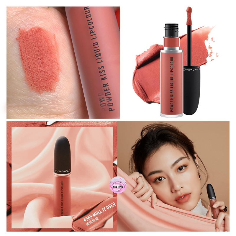 Son MAC 989 Mull It Over Cam Hồng Đất - Powder Kiss Liquid