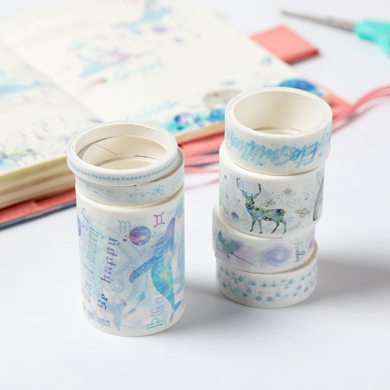 Washi tape set 7 cuộn trang trí scrapbook sổ tay planner ...