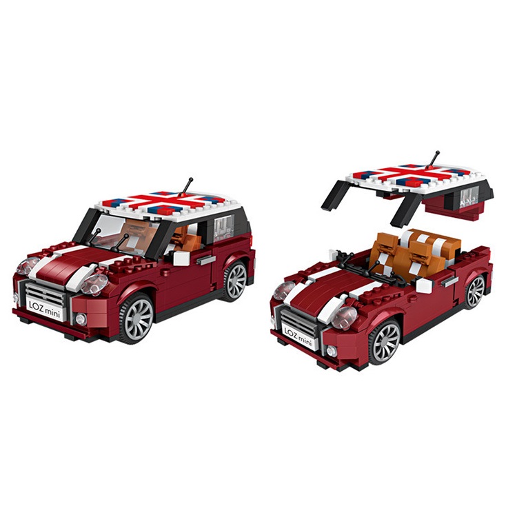 Đồ chơi lắp ghép Lego LOZ mô hình mini cooper