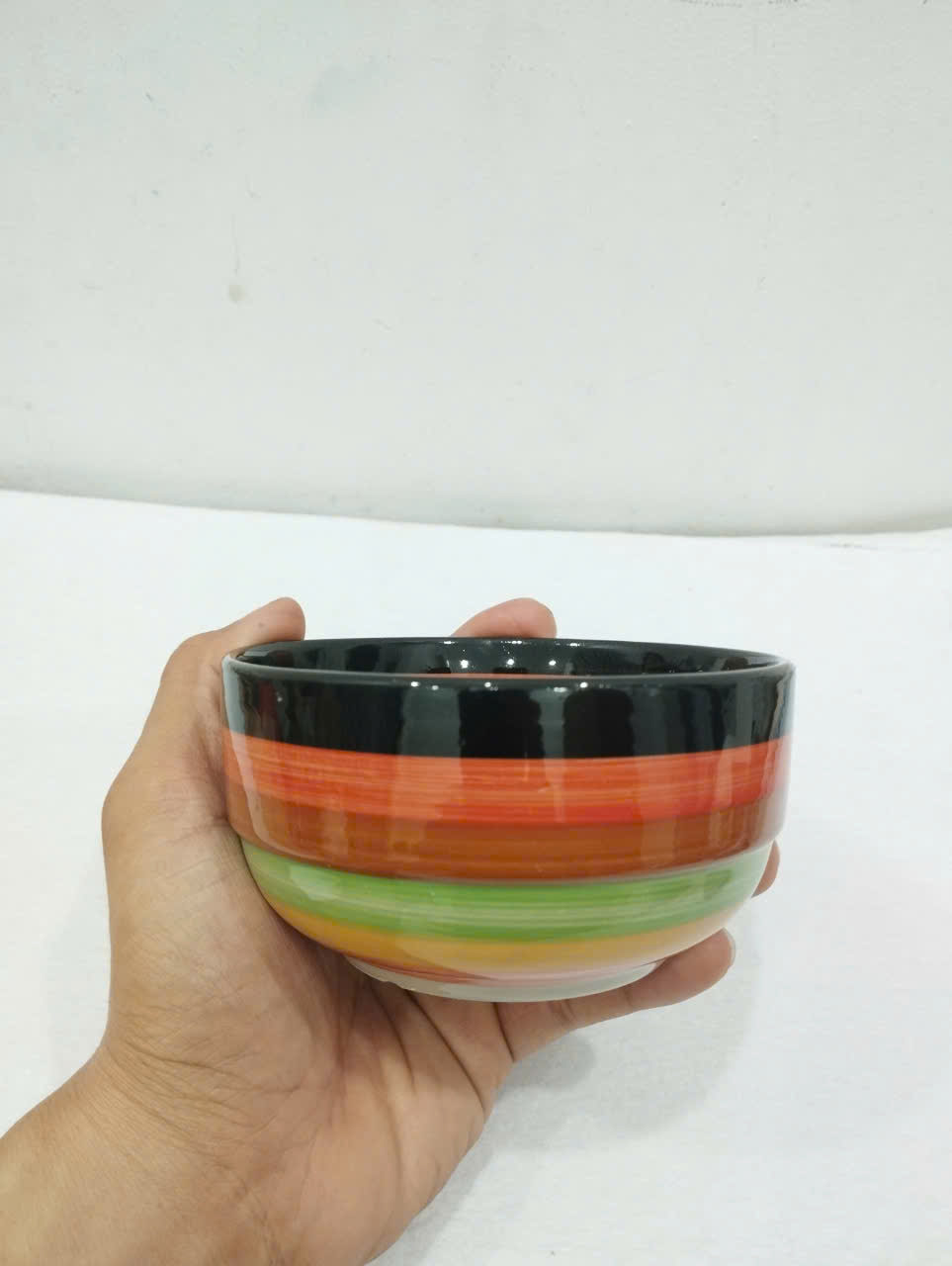 Chén sứ cầu vòng 11cm, chén cơm trắng 11cm, chén chấm cầu vòng 8cm