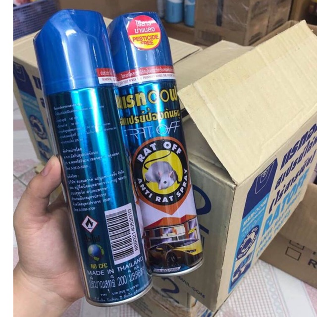 [LOẠI 1] CHAI XỊT ĐUỔI CHUỘT RAT OFF 200ml - THÁI LAN