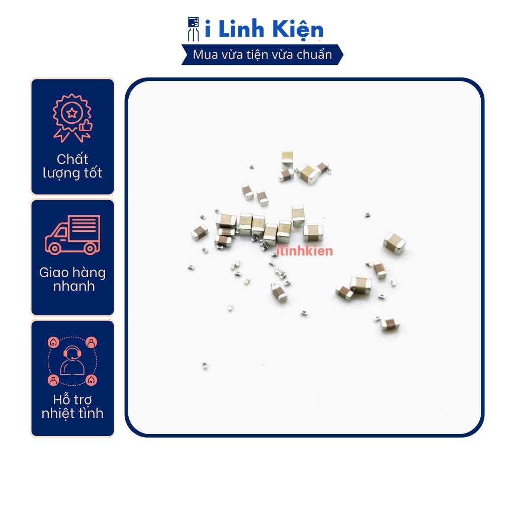 Tụ dán 1206 SMD 1npF - 680nF chất lượng tốt (dây 10c)