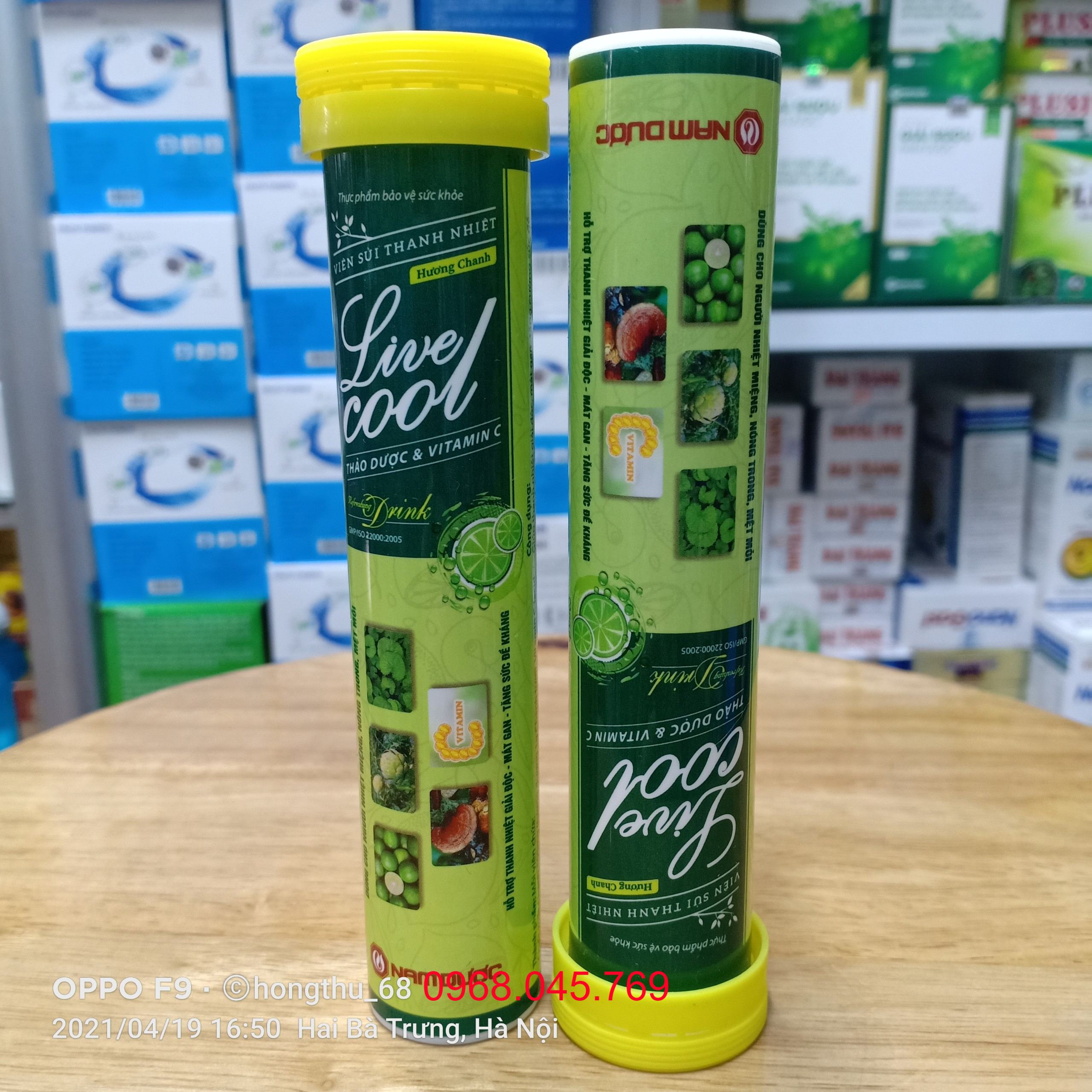 Live Cool viên sủi thanh nhiệt - Hộp 16 viên