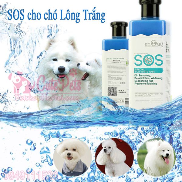 Sữa Tắm Cho Chó Lông Trắng SOS 530ml