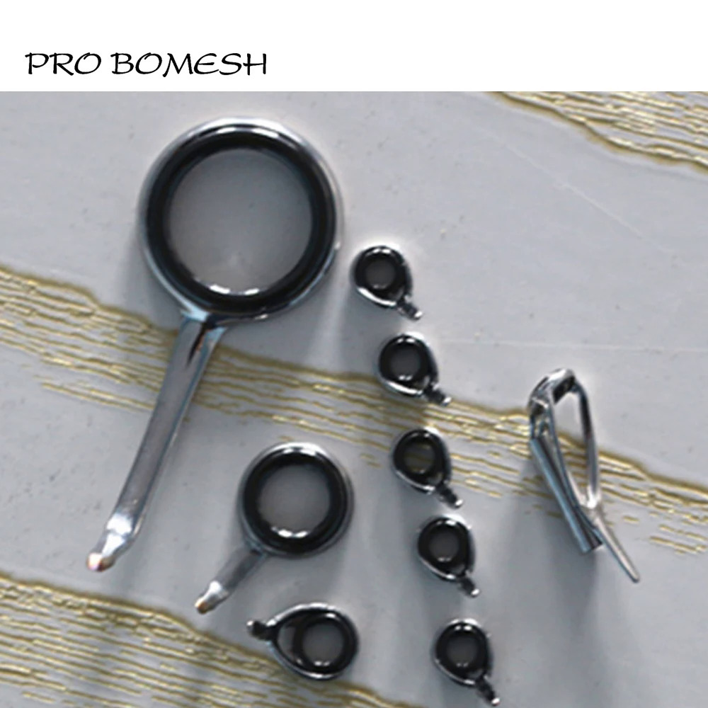 Pro bomesh 2.6g 9 cáiBộ dụng cụ quay cần câu Hướng Dẫn Bộ SIC vòng thép không gỉ Hướng dẫn tự làm cần hướng dẫn Phụ kiện 6999