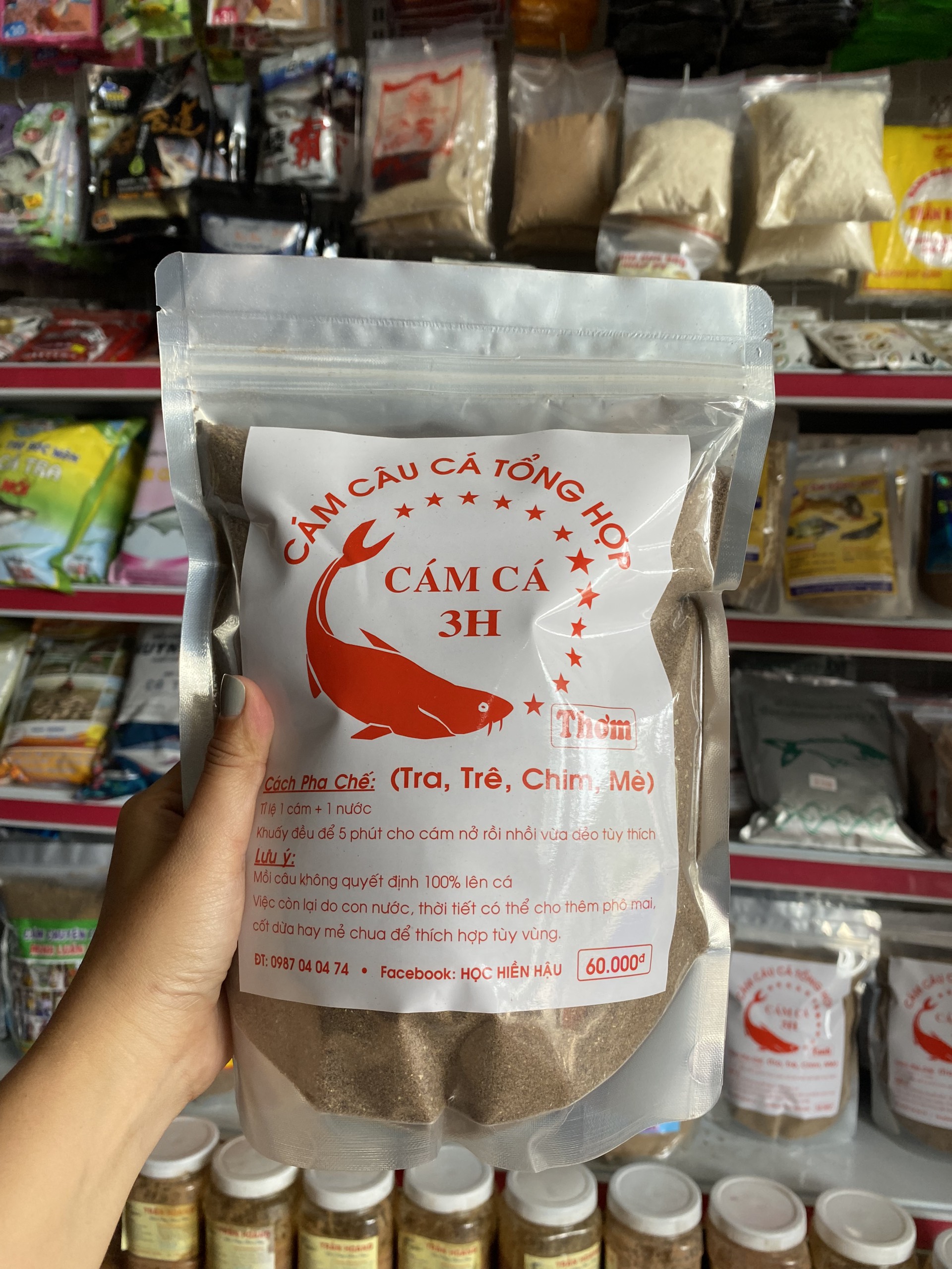 Cám câu cá tổng hợp 3h (gói 1kg)