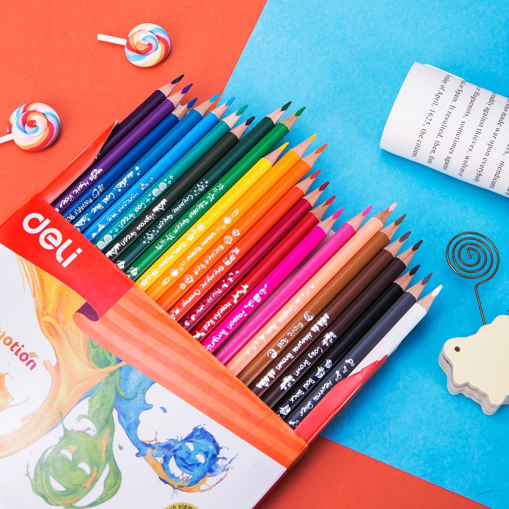 Bút Chì Màu Deli Colorun (12-36 Màu)