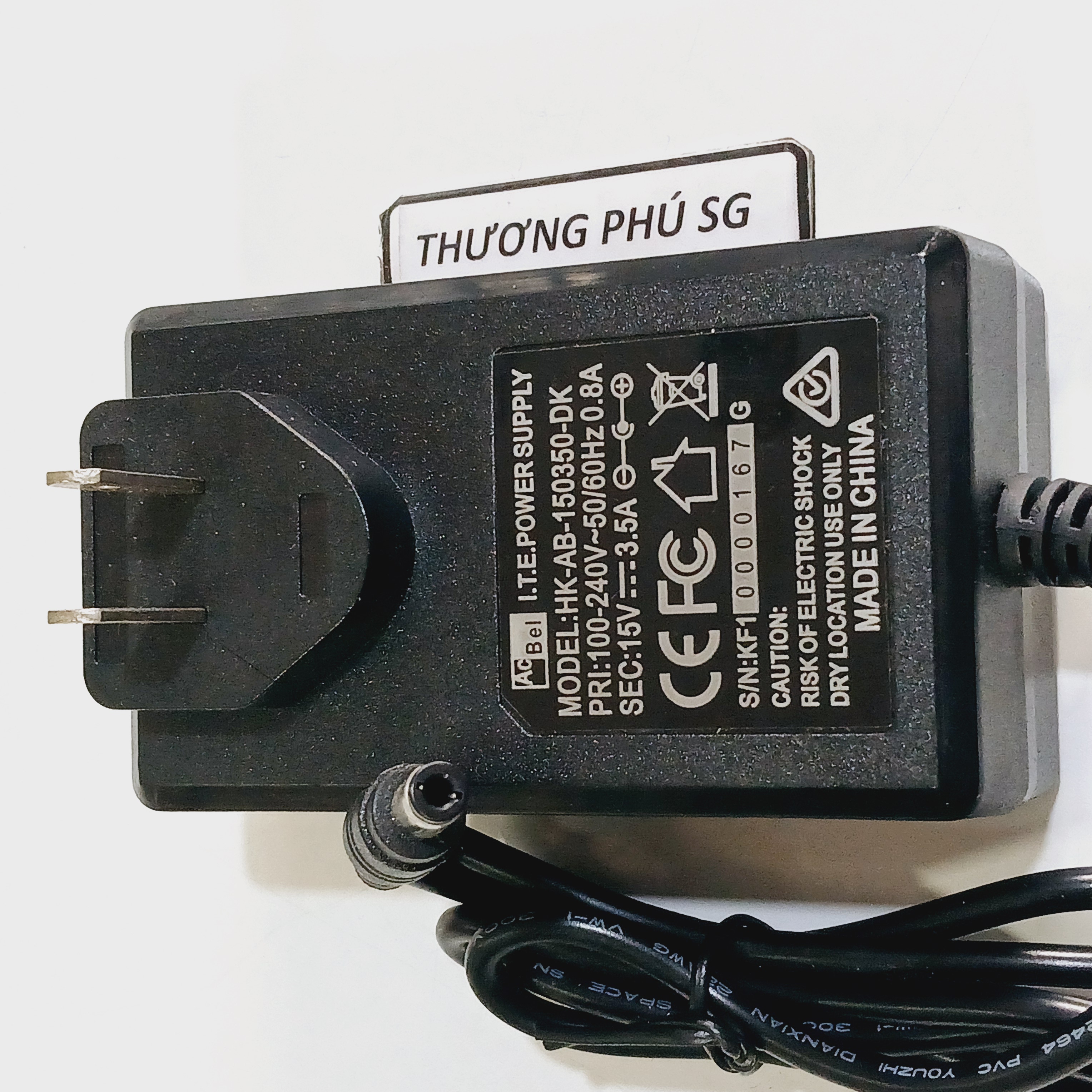 Nguồn Adapter DC 15V - 3.5A (Đầu cắm 5.5mm x 2.1mm