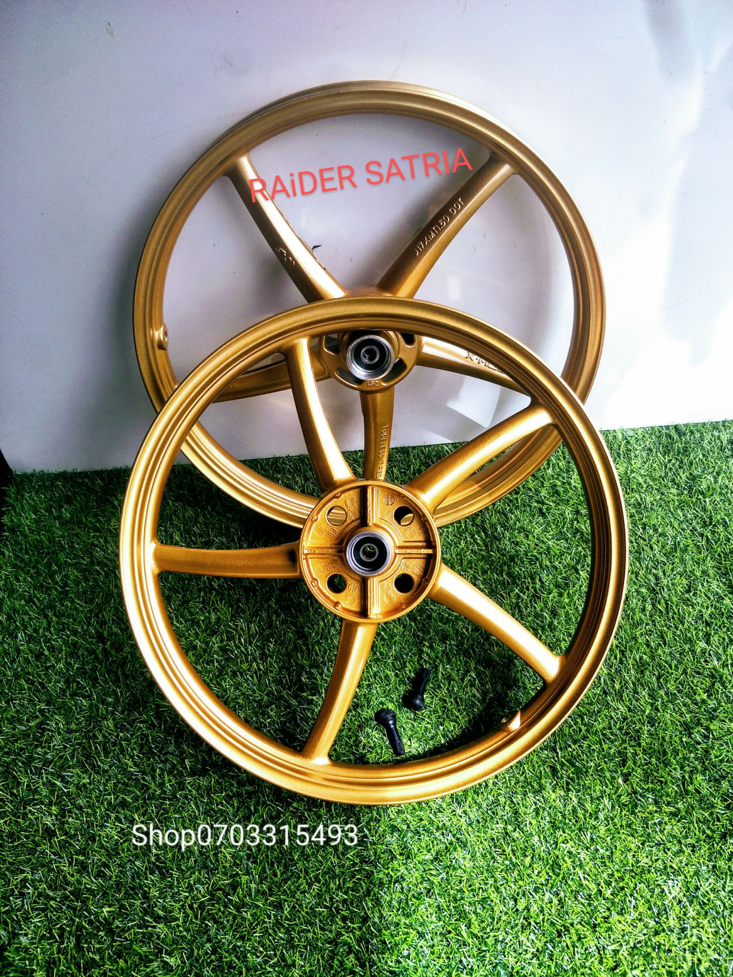 CẶP BÁNH MÂM X KIỂU RCB GẮN RAIDER SATRIA SÀI ĐĨA RIN