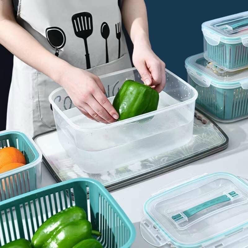 Sét 5 Hộp Đựng Thực Phẩm Có Nắp Đậy Cao Cấp