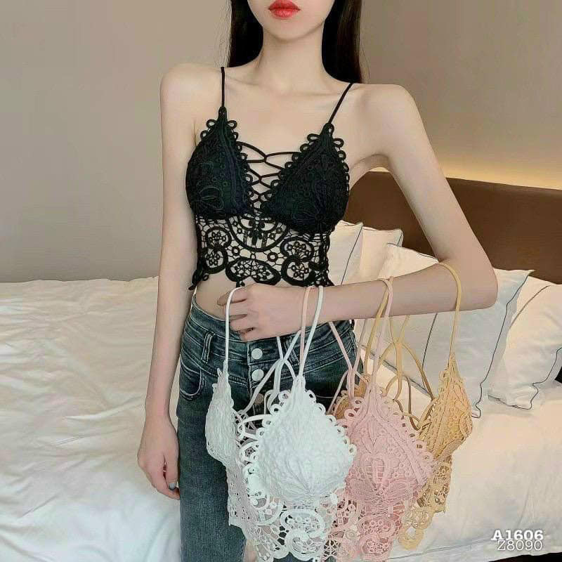 [HÀNG CHUẨN] Áo Bra Ren Hai Dây Đủ Màu