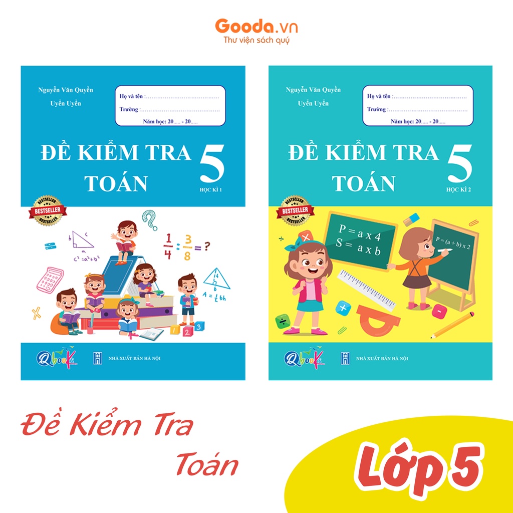 Sách combo đề kiểm tra toán lớp 5 - bản quyền