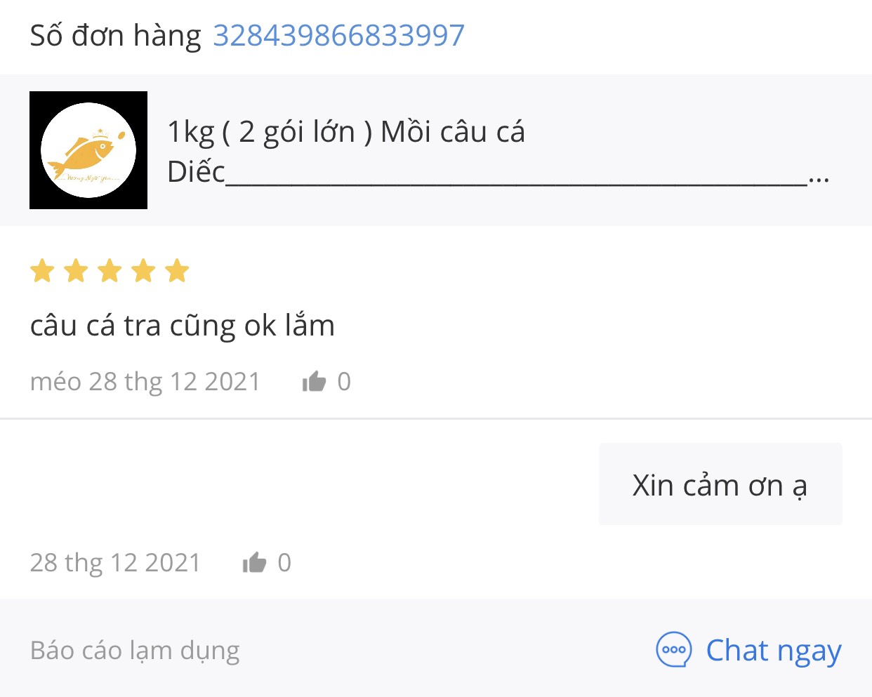 Bột câu cá Diếc - Vương Ngư Yên