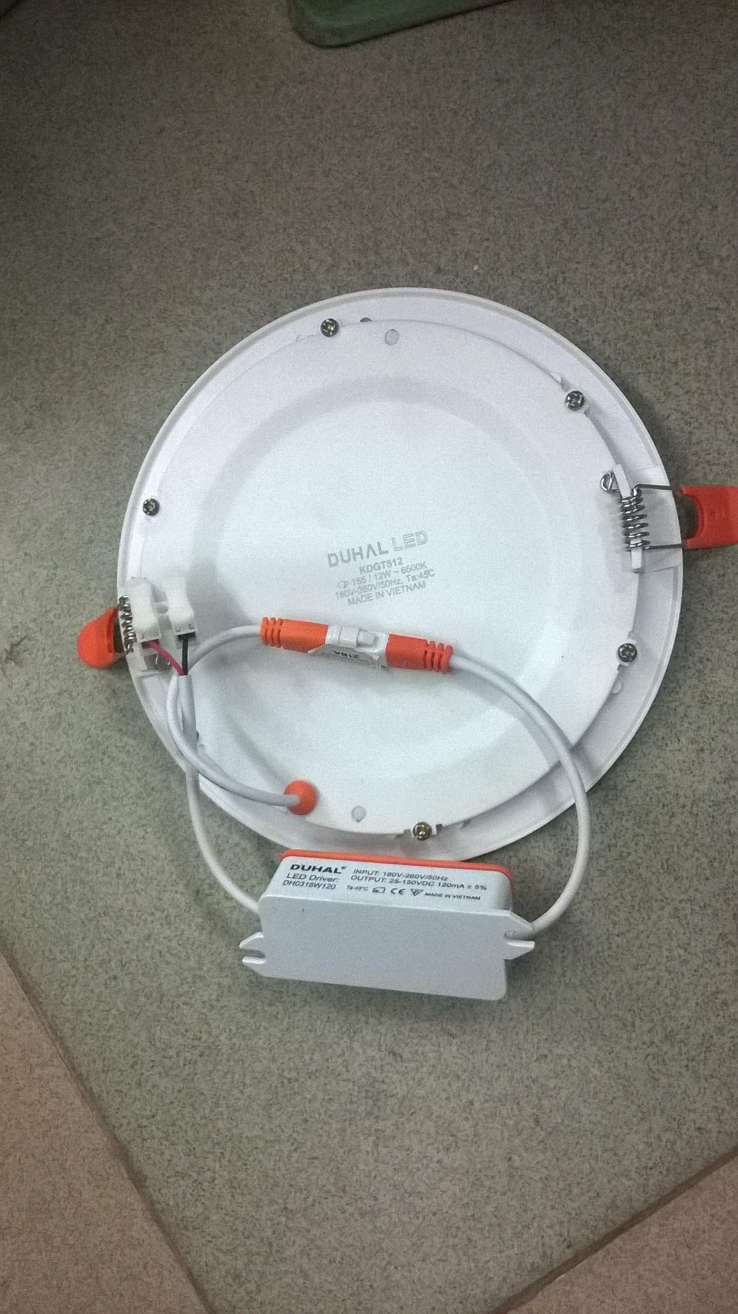 [HCM]ĐÈN LED ÂM TRẦN DUHAL 12W ÁNH SÁNG TRẮNG