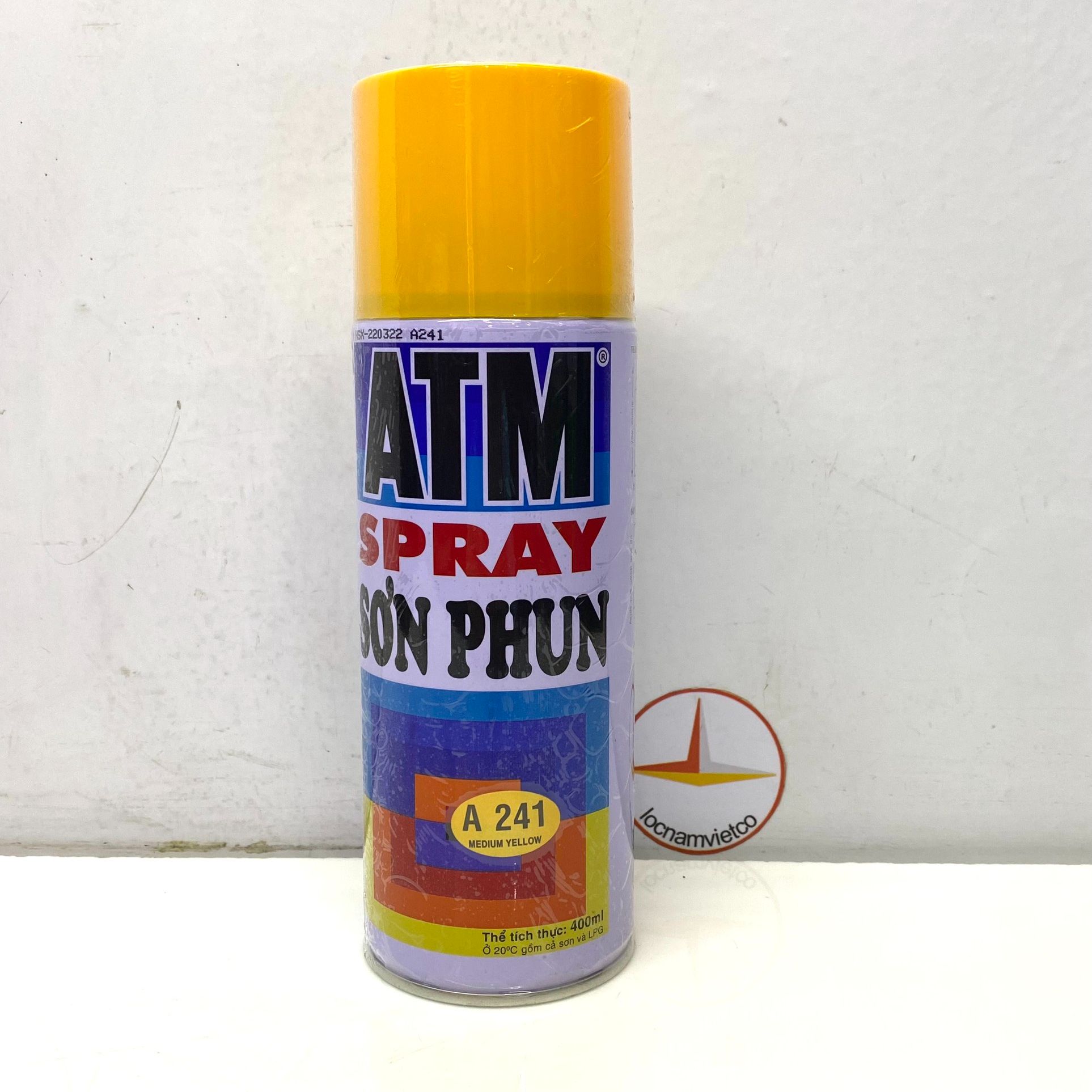 Sơn xịt ATM màu vàng nghệ A241