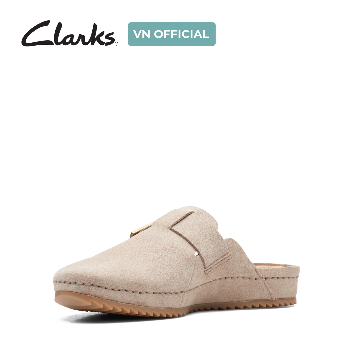 Giày Mule Da Lộn Nữ Clarks - BrookleighMule