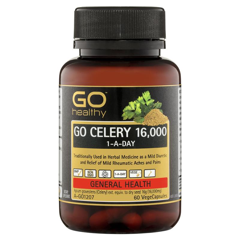 [HCM]Viên Uống Hỗ trợ trị Gout Nặng GO Healthy Celery 16000mg 60 Viên