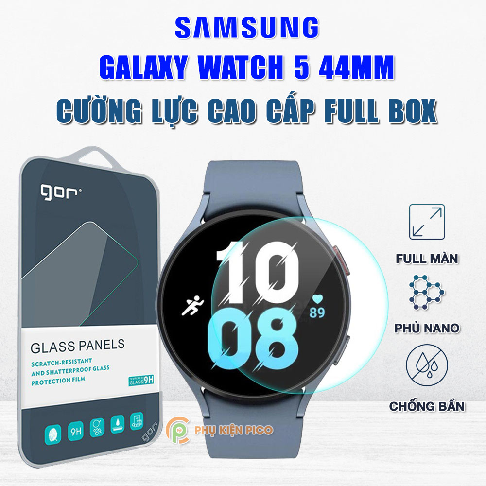 Cường lực Samsung Galaxy Watch 5 44mm full màn hình chính hãng Gor - Dán màn hình đồng hồ Samsung Watch 5 44mm