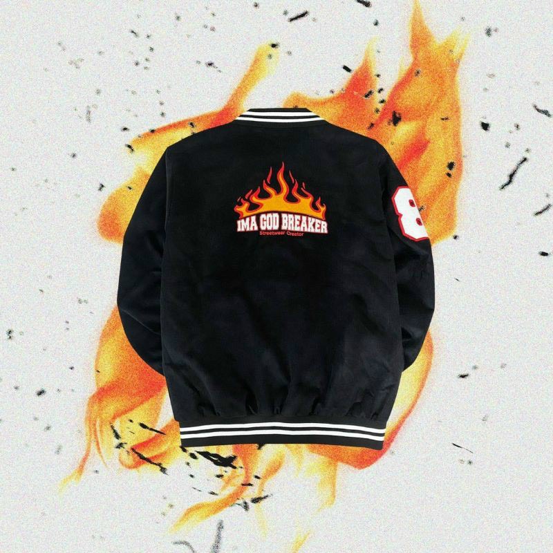 Áo KHoác Dù Bomber Nam Nữ  Ngon Lửa Phong Cách