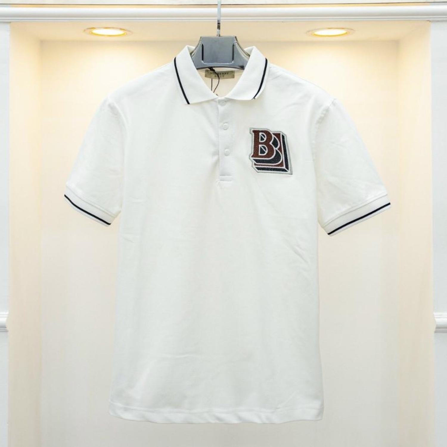 Áo polo nam ngắn tay,áo cộc nam thêu logo có viền cổ LUCKY SHOP