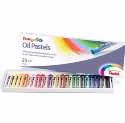 Sáp dầu pentel 25 màu - oil pastel pentel -dụng cụ vẽ tâm tâm