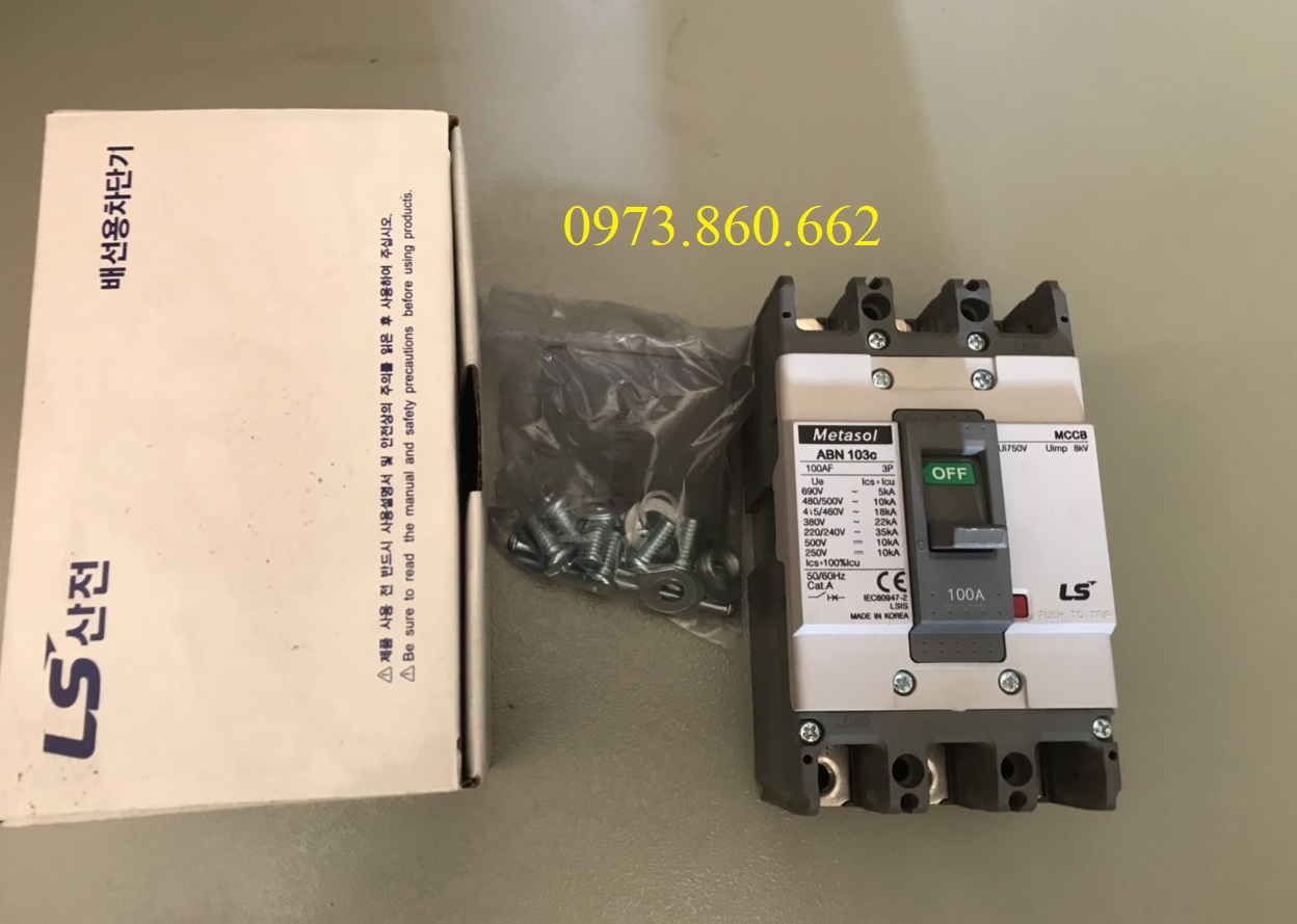 Aptomat MCCB 3P 100A LS - ABN 103C
