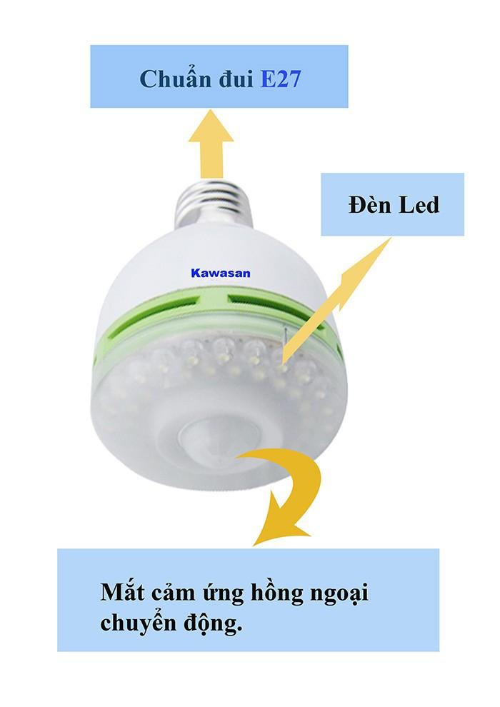 Bóng đèn led cảm ứng 3w kawa SS71