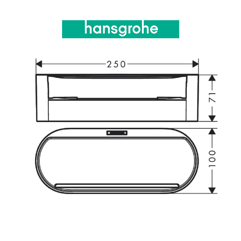 Khay gắn tường HANSGROHE 27912