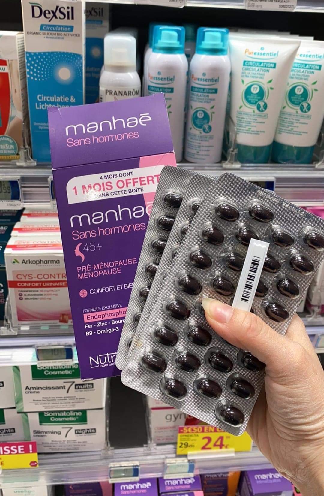 [Bạn mới nhập COSHBM -50% đơn 0Đ] Viên nội tiết tố nữ Nutrisante MANHAE - Pháp