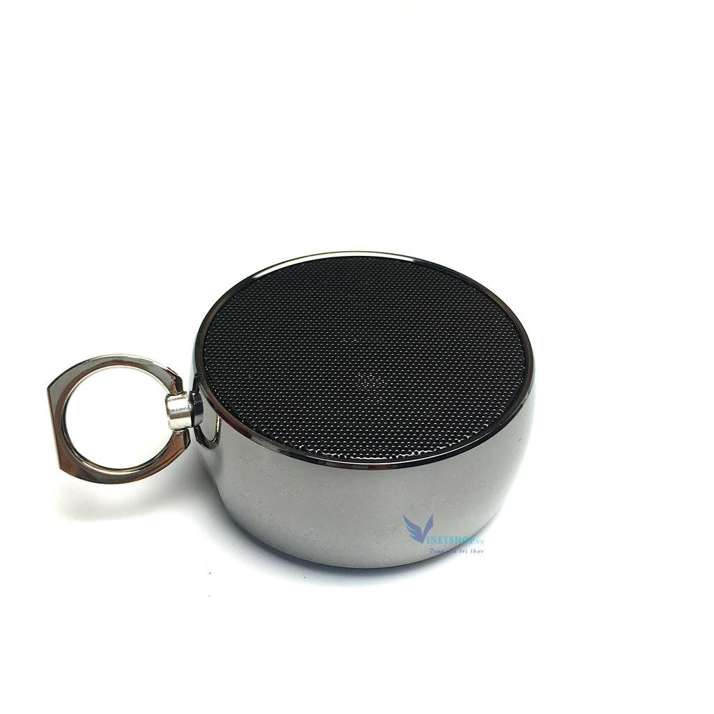 Loa Bluetooth Mini GUTEK BS02 Vỏ Kim Loại, Âm Thanh Hay, Có Móc Treo Tiện Lợi (Có Khe Cắm Thẻ Nhớ, Cổng 3.5) -dc3760