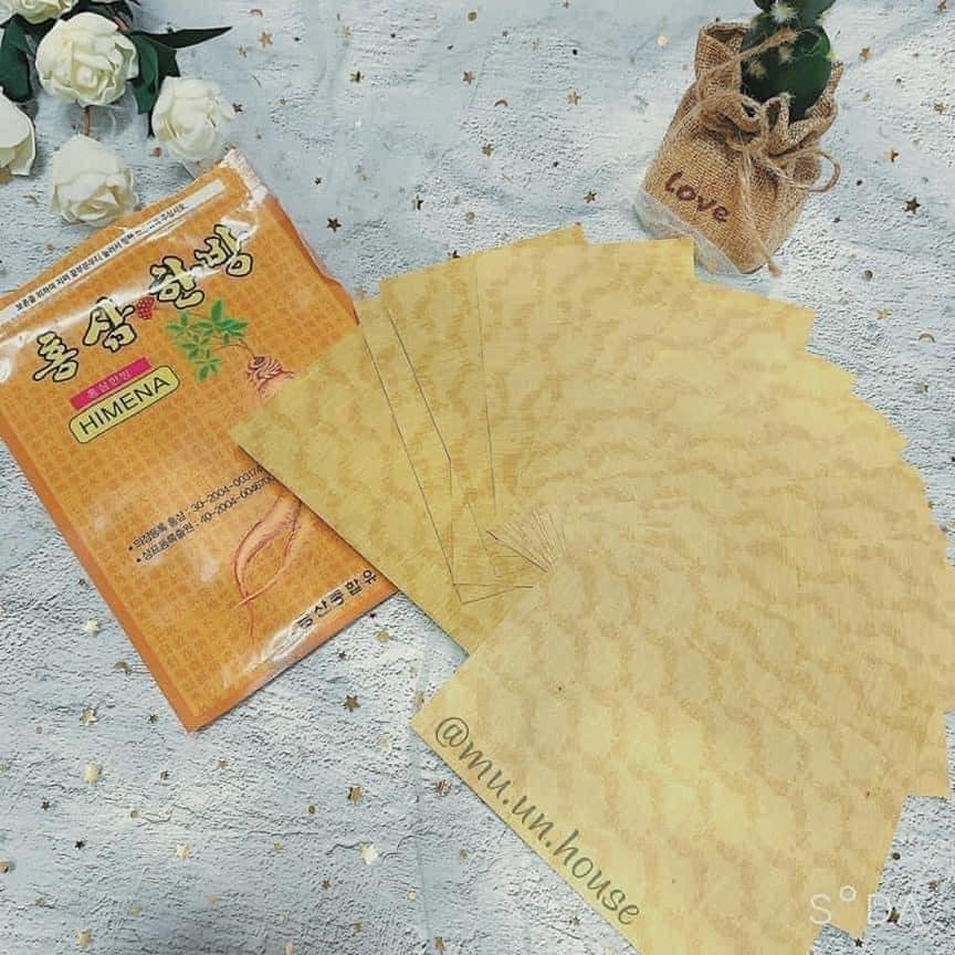 CAO DÁN HỒNG SÂM GOLD INSAM Hàn Quốc gói 25m