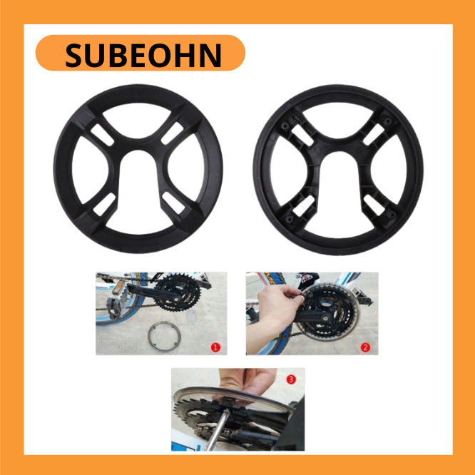 Che đĩa trước xe đạp 42-44 răng 4 lỗ màu đen