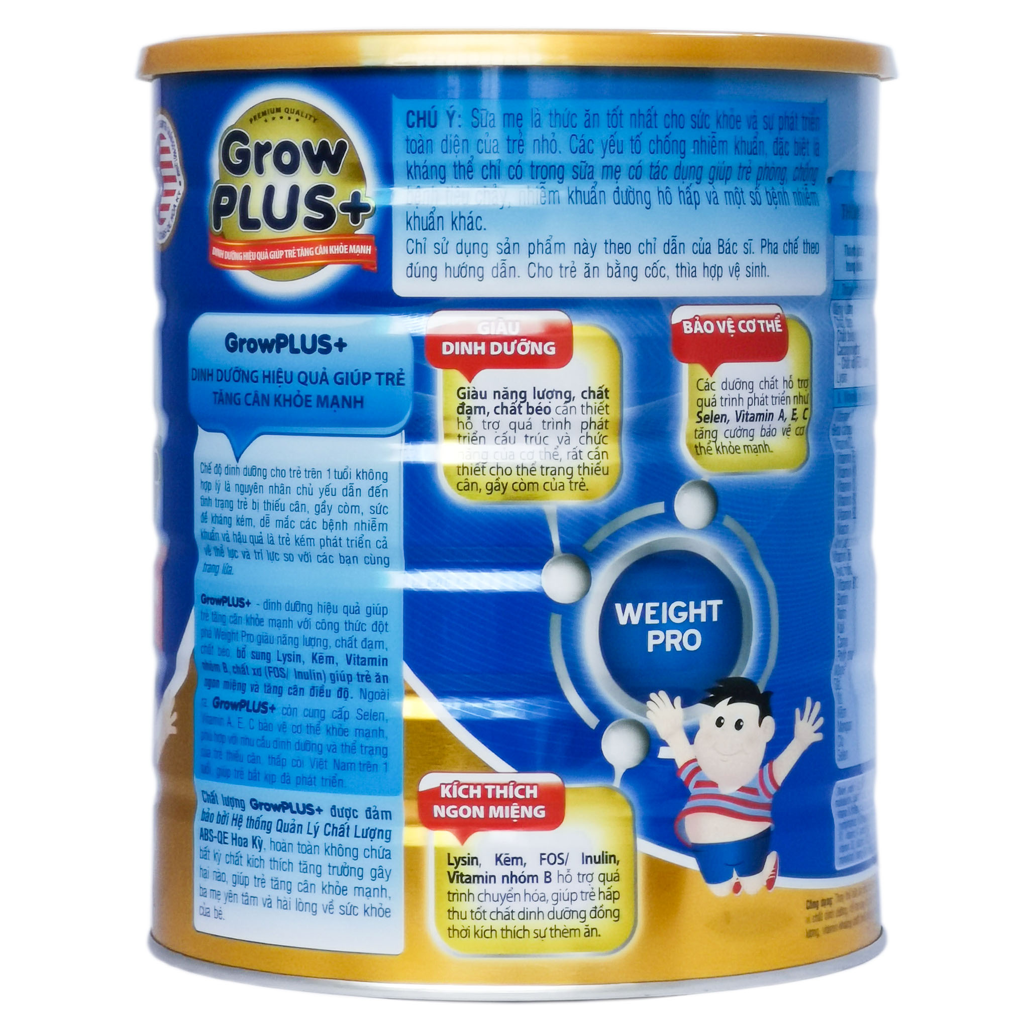 Sữa Bột Nutifood Grow Plus+ Xanh 1+/2+ Hộp 1,5kg (Dinh dưỡng hiệu quả giúp trẻ tăng cân khỏe mạnh từ 1~10 tuổi)