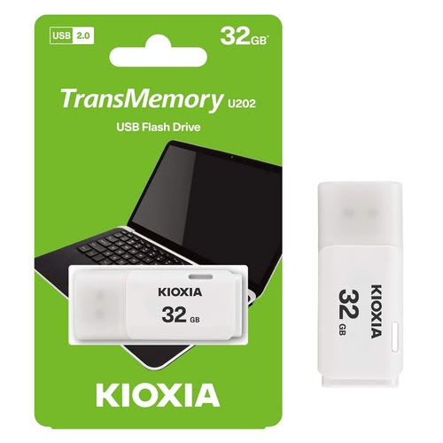 USB 2.0 Toshiba / Kioxia U202 dung lượng 16GB / 32GB / 64GB (Trắng) Nhất Tín Computer
